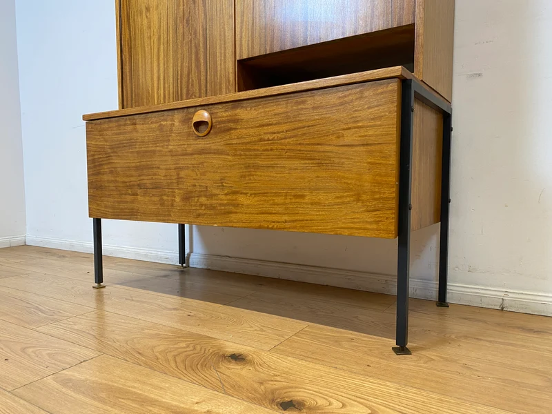 WMK I Kultiges modulares Designer Regalsystem 430 I Joachim Nebelung für VEB Hellerau mit Bar