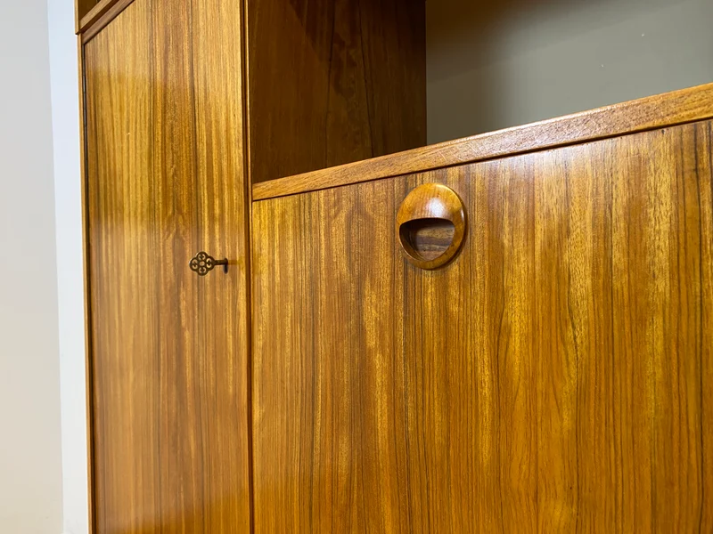 WMK I Kultiges modulares Designer Regalsystem 430 I Joachim Nebelung für VEB Hellerau mit Bar