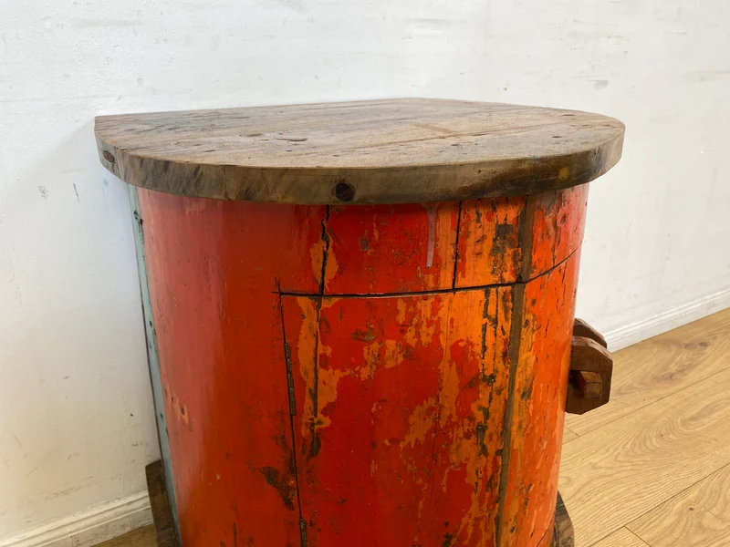 Boatwood by WMK I Einzigartige Kommode handgefertigt aus altem Einbaum in Originalfarbe