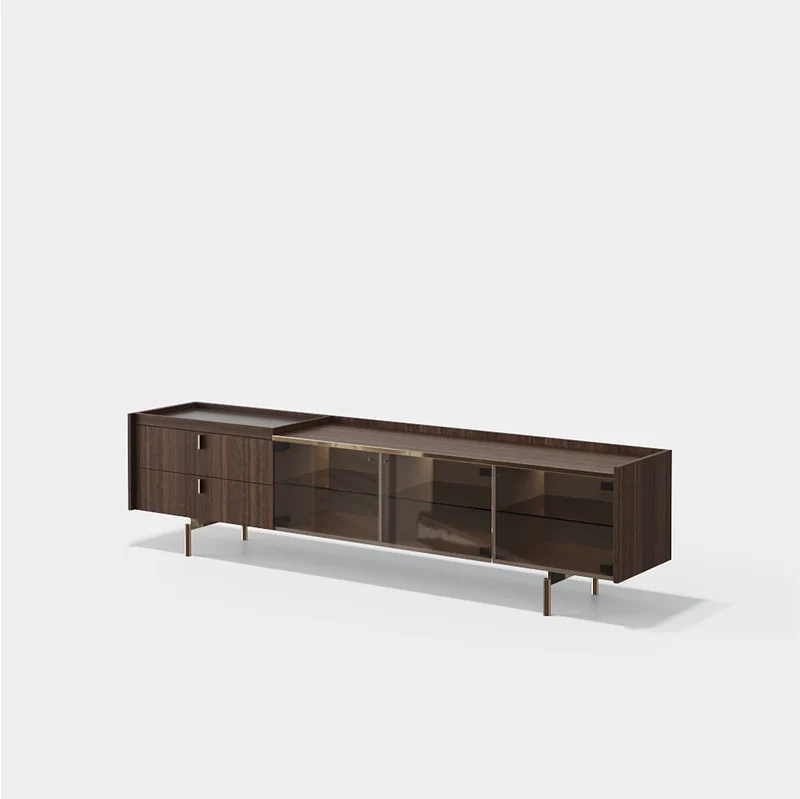 Evanyrouse Colline Glas TV-Möbel 240 cm mit Beleuchtung