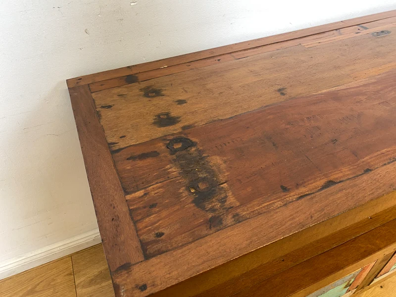 Boatwood by WMK I Handgefertigtes 150cm langes TV-Lowboard aus altem Bootsholz
