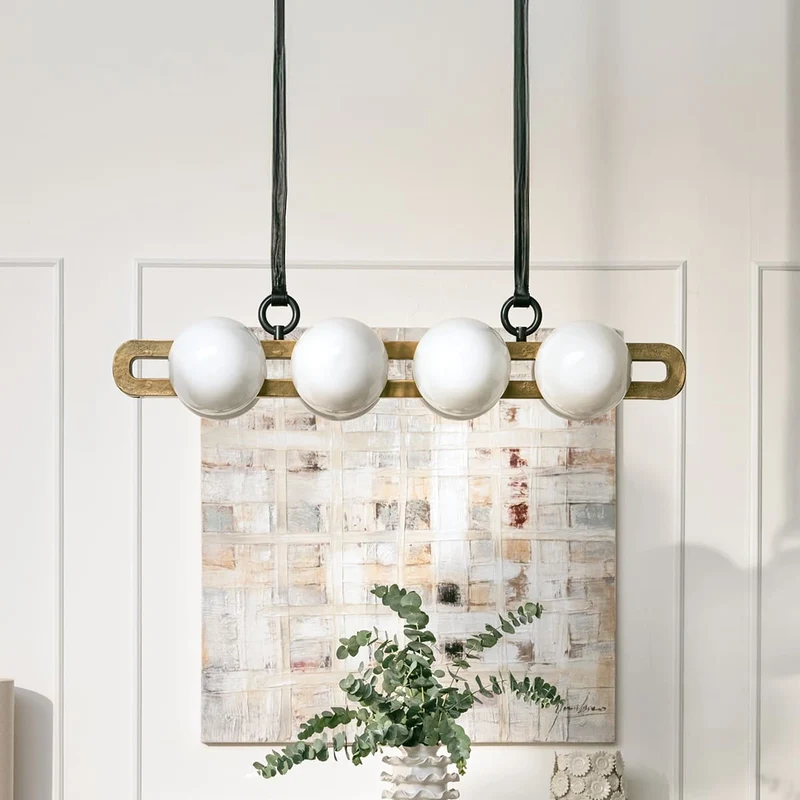 Linear Pendant Gold Black