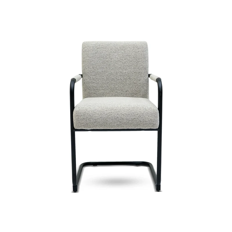 Adele Dining Chair with Armrest Beige