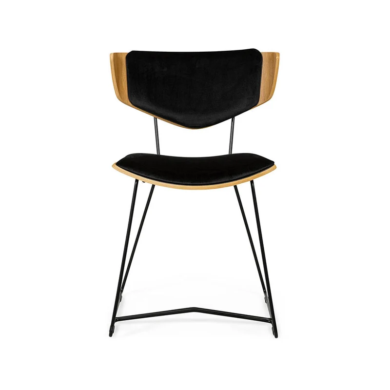Designer-Stuhl RON - mit Stoffbezug (gewachst)