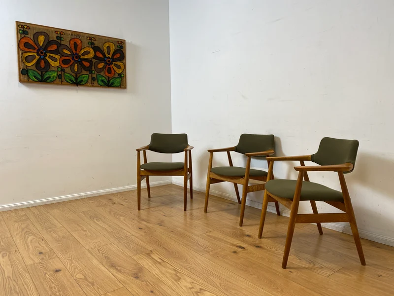 WMK I 1/3 Stilvoller skandinavischer Mid-Century Designer Stuhl I Erik Kirkegaard für Glostrup