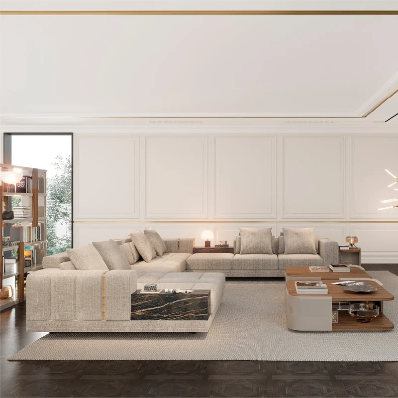 Evanyrouse Vercelli 3-Sitzer Sofa + Chaiselongue rechts