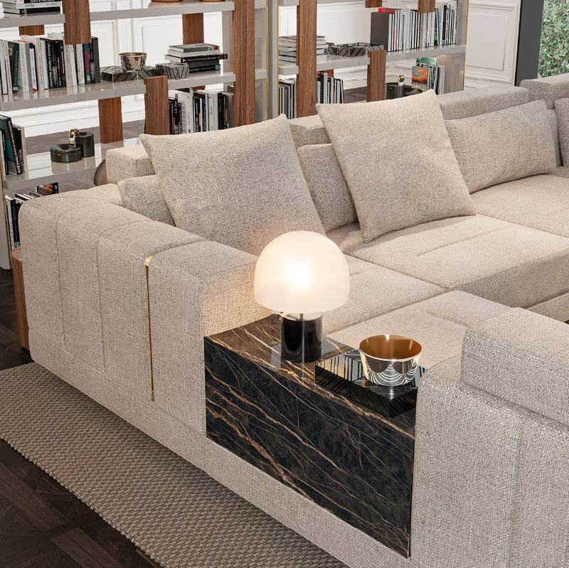 Evanyrouse Vercelli 3-Sitzer Sofa + Chaiselongue rechts