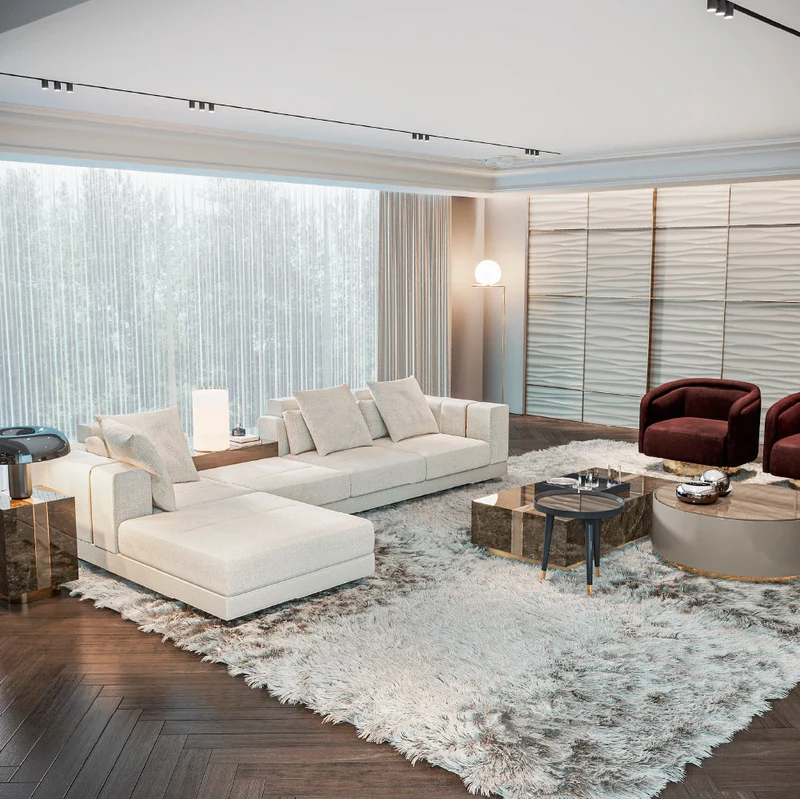Evanyrouse Vercelli 3-Sitzer Sofa + Chaiselongue links