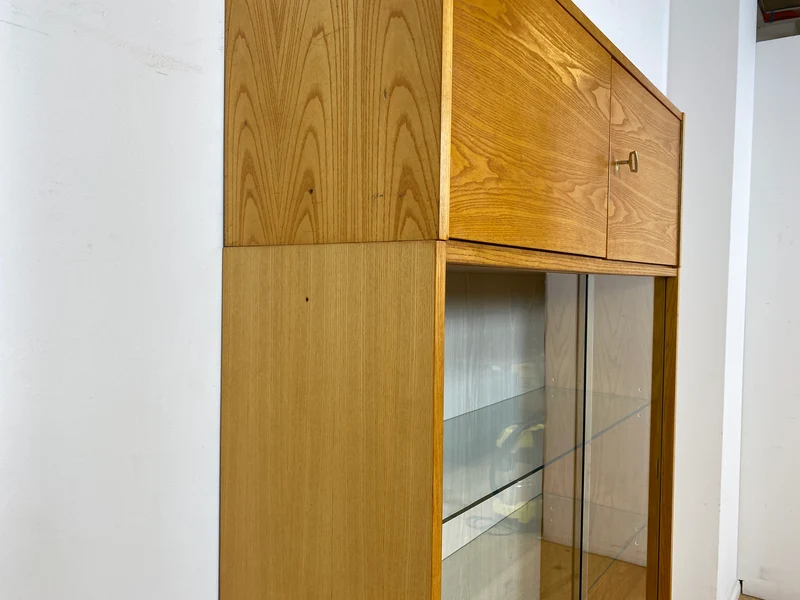 WMK I Stilvolles modulares Designer Regalsystem 430 I Joachim Nebelung für VEB Hellerau mit Vitrine
