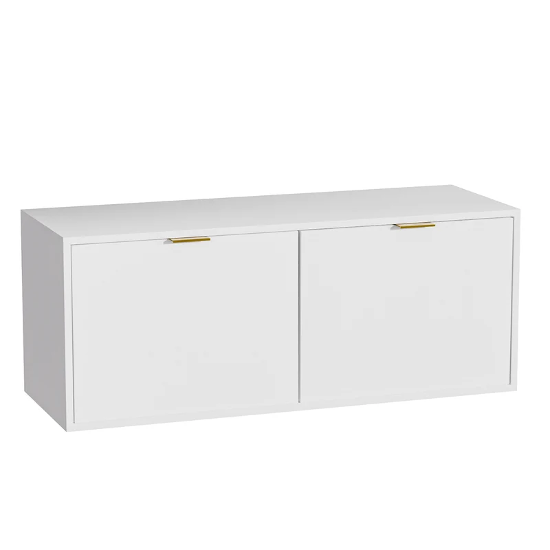 Yorbay Wand-TV-Schrank mit 2 Türen 100 cm