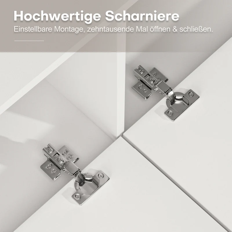 Yorbay Wand-TV-Schrank mit 2 Türen 100 cm