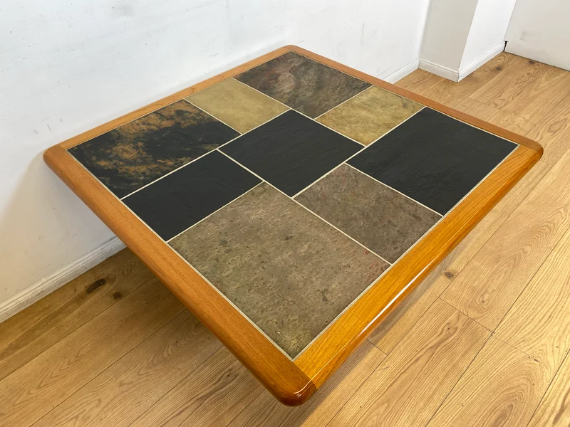 WMK I Seltener handgefertigter skandinavischer Designer Couchtisch I Sallingboe Jelling