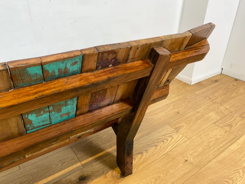 Boatwood by WMK I Formschönes Sofa aus altem Bootsholz I handgefertigtes Unikat