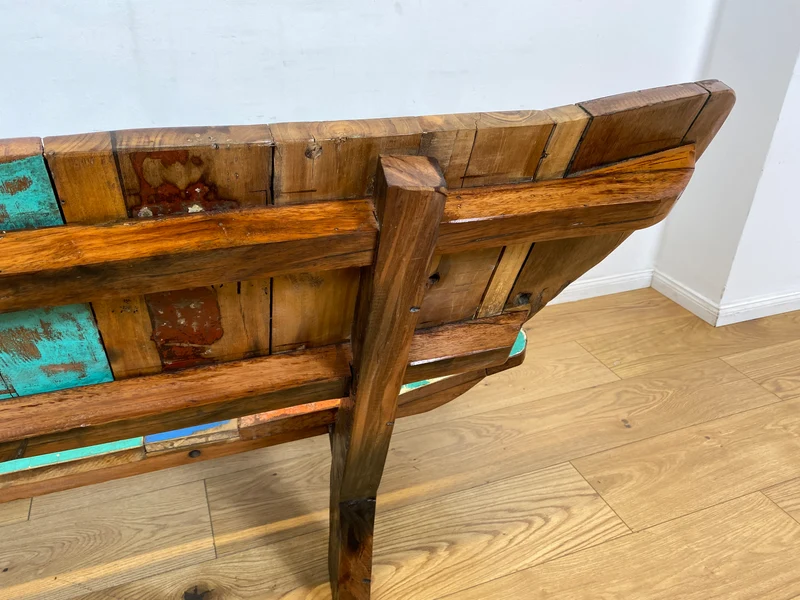 Boatwood by WMK I Formschönes Sofa aus altem Bootsholz I handgefertigtes Unikat