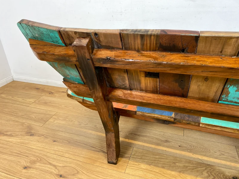 Boatwood by WMK I Formschönes Sofa aus altem Bootsholz I handgefertigtes Unikat