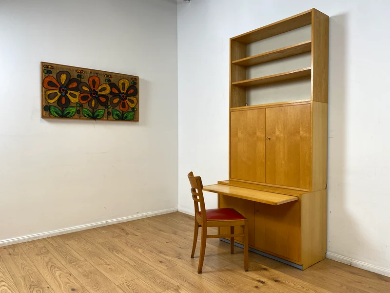 WMK I DDR Designer Highboard 605 von Bruno Knoblauch für VEB Hellerau aus 1968 in Esche