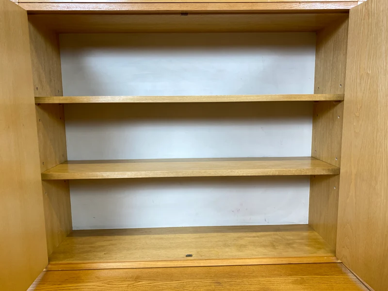 WMK I DDR Designer Highboard 605 von Bruno Knoblauch für VEB Hellerau aus 1968 in Esche