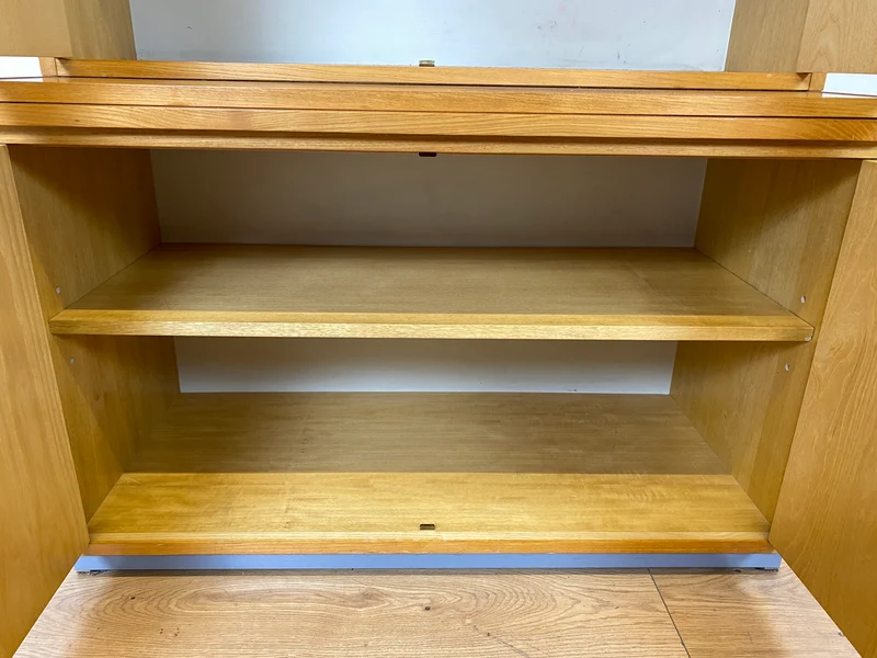 WMK I DDR Designer Highboard 605 von Bruno Knoblauch für VEB Hellerau aus 1968 in Esche