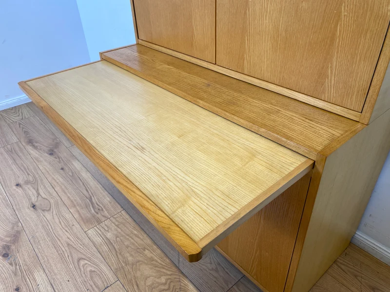 WMK I DDR Designer Highboard 605 von Bruno Knoblauch für VEB Hellerau aus 1968 in Esche