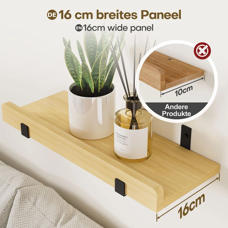 Yorbay Wandregal 2er Set, Breite 40 cm