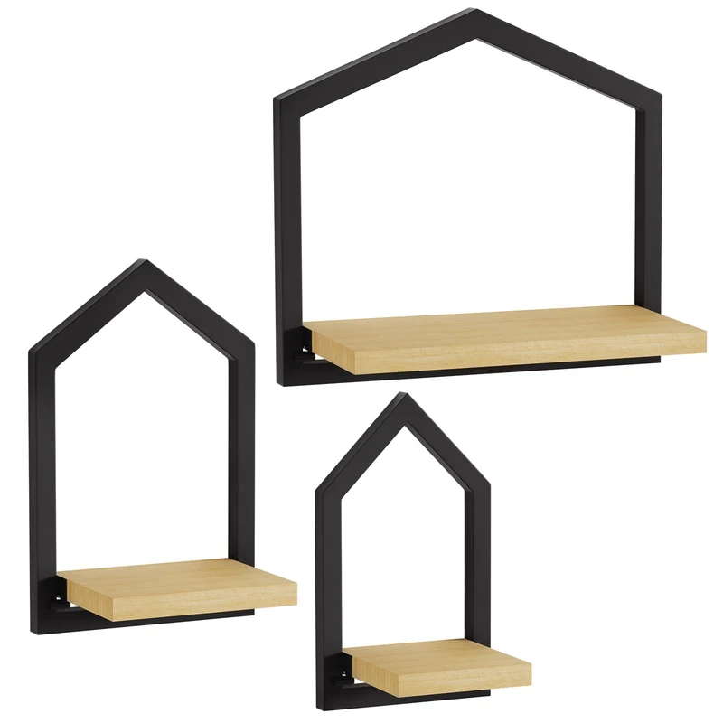 Yorbay 3-teilige Wandregal-Set