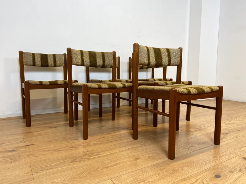 WMK I Set aus 6 stilvollen skandinavischen Mid-Century Designer Stühlen von Farstrup