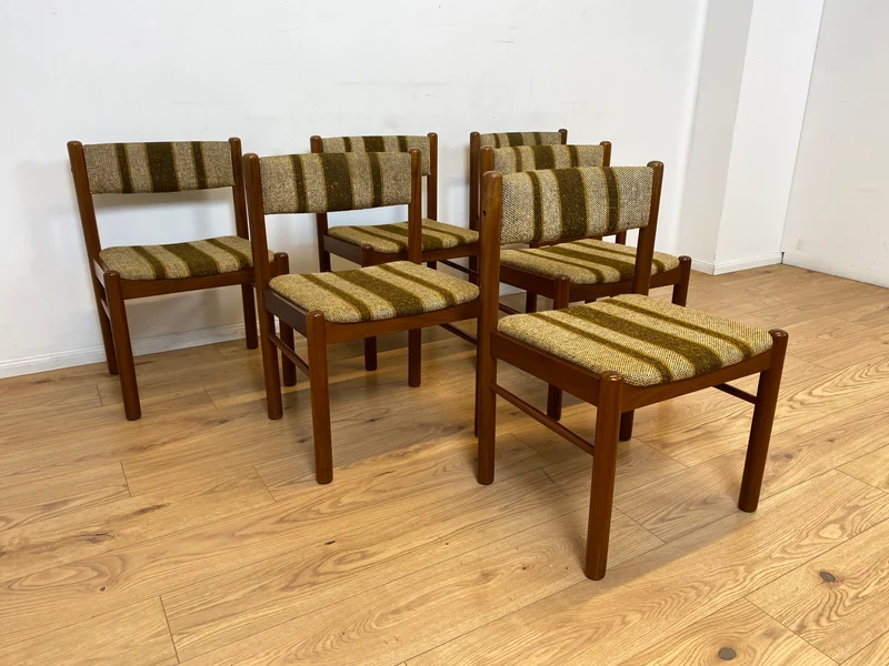 WMK I Set aus 6 stilvollen skandinavischen Mid-Century Designer Stühlen von Farstrup