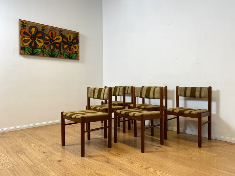 WMK I Set aus 6 stilvollen skandinavischen Mid-Century Designer Stühlen von Farstrup