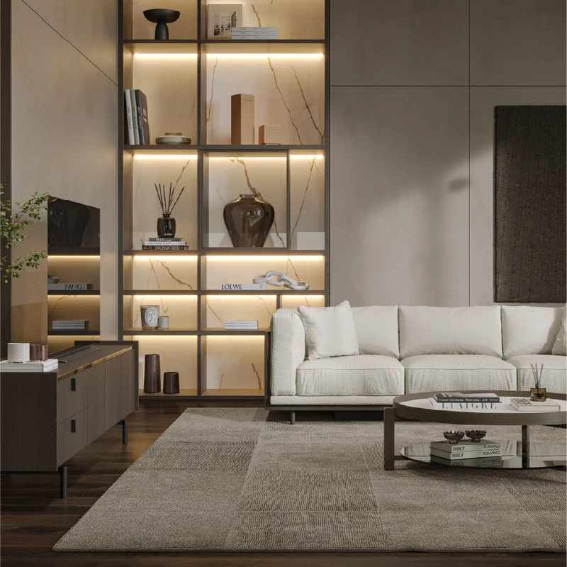 Evanyrouse Senza 3-Sitzer Sofa mit Chaiselongue rechts