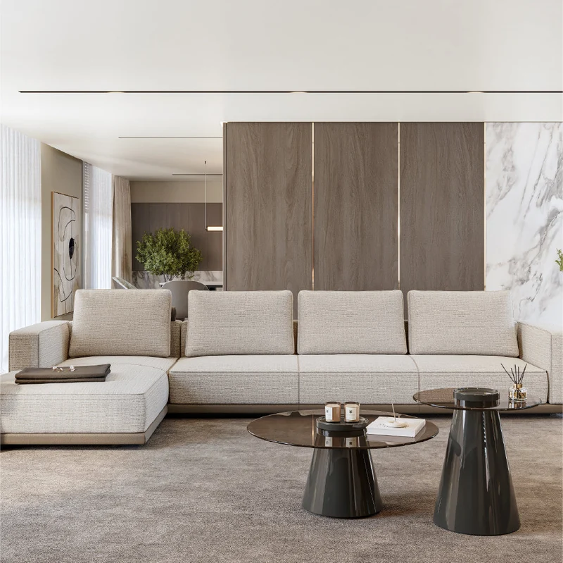 Evanyrouse Vollmer 3-Sitzer Sofa mit Chaiselongue links
