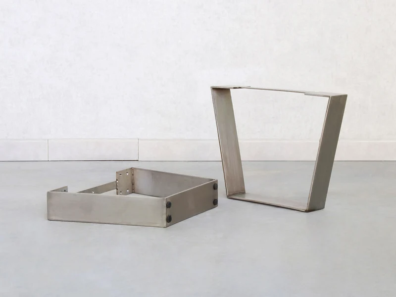 Couchtisch Untergestell Edelstahl Flachstahl V Design