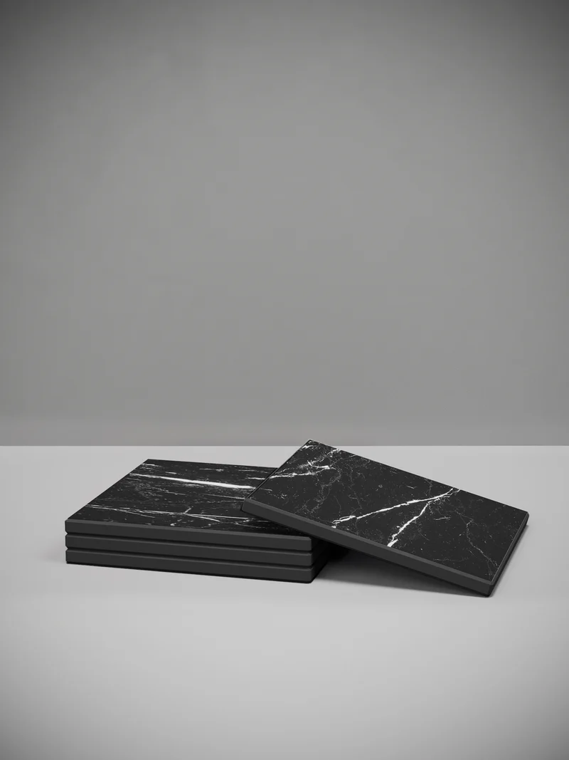 Untersetzer Admiral Noir matt 4er Set