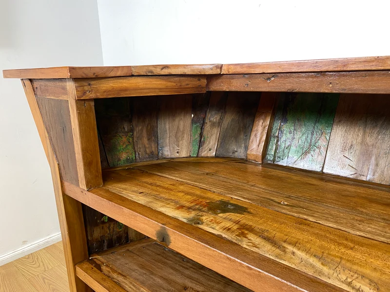 Boatwood by WMK I Einzigartige Bar aus altem Bootsholz I handgefertigtes Unikat in Originalfarben der Boote