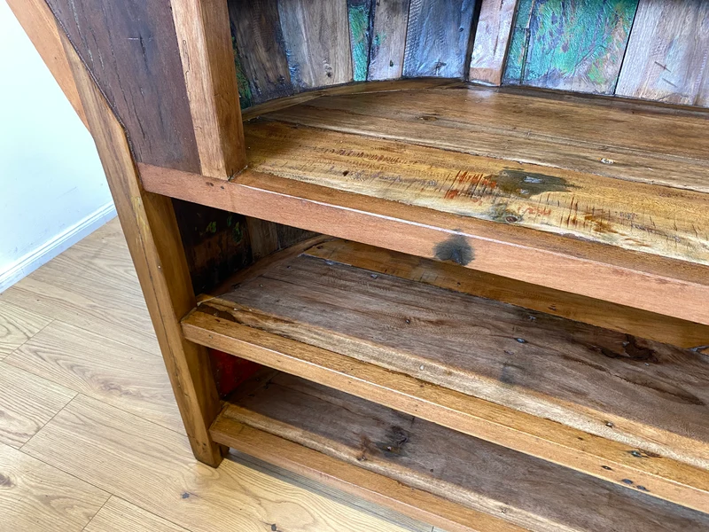 Boatwood by WMK I Einzigartige Bar aus altem Bootsholz I handgefertigtes Unikat in Originalfarben der Boote