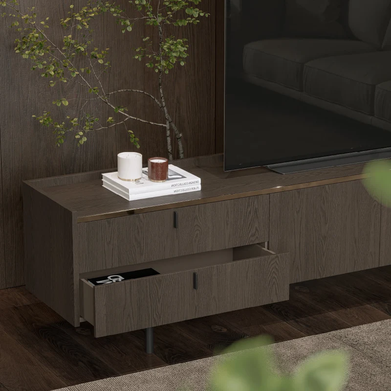 Evanyrouse Brera 240 cm 3 Türen TV-Möbel + 2 Schubladen
