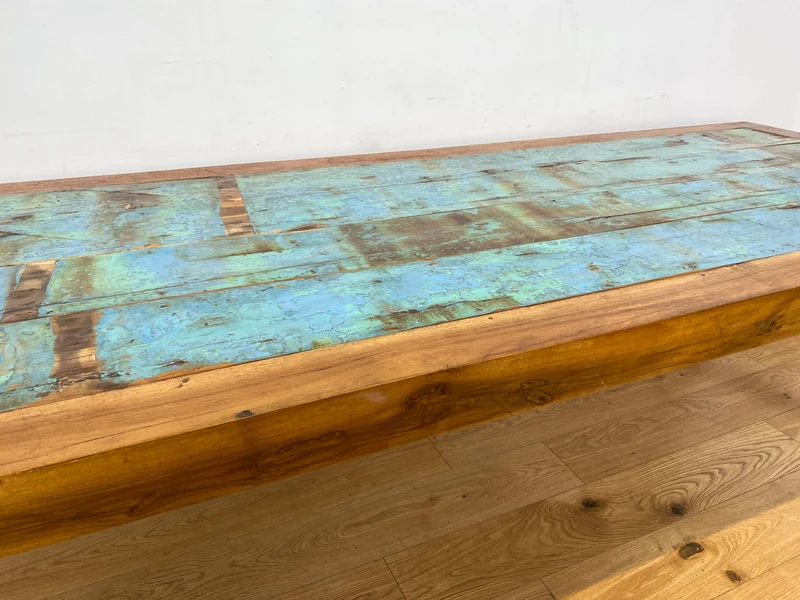 Boatwood by WMK I Imposanter 280x100cm großer Esstisch aus altem Bootsholz