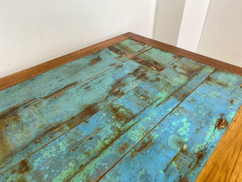 Boatwood by WMK I Imposanter 280x100cm großer Esstisch aus altem Bootsholz