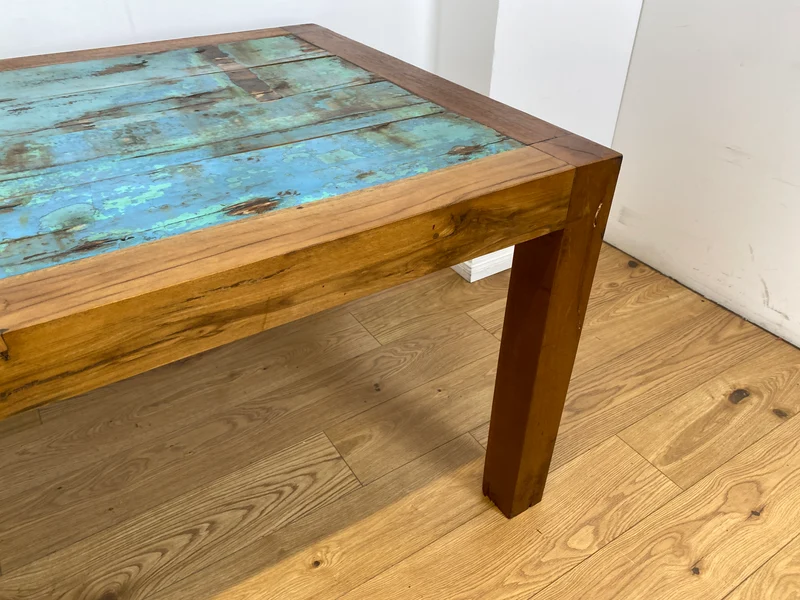 Boatwood by WMK I Imposanter 280x100cm großer Esstisch aus altem Bootsholz