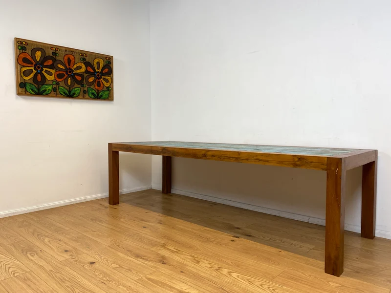 Boatwood by WMK I Imposanter 280x100cm großer Esstisch aus altem Bootsholz