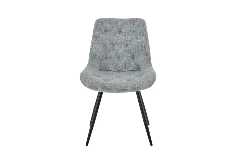 Stuhl 2-er Set ARAGON / Bezug in grau oder taupe, Gestell in schwarz / 360° drehbar / wasserabweisend & Pet Friendly / Esszimmerstuhl / Polsterstuhl / B 47,5 x H 84,5 x T 62,5 cm