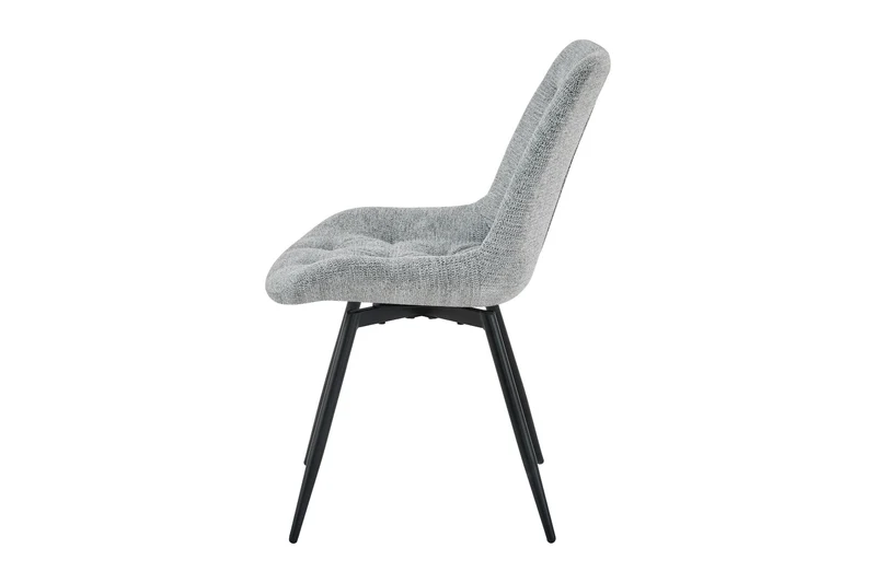 Stuhl 2-er Set ARAGON / Bezug in grau oder taupe, Gestell in schwarz / 360° drehbar / wasserabweisend & Pet Friendly / Esszimmerstuhl / Polsterstuhl / B 47,5 x H 84,5 x T 62,5 cm