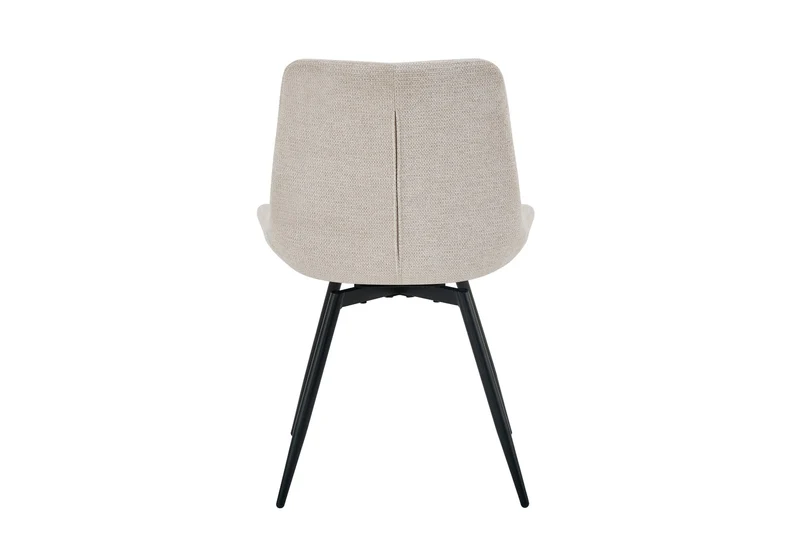 Stuhl 2-er Set ARAGON / Bezug in grau oder taupe, Gestell in schwarz / 360° drehbar / wasserabweisend & Pet Friendly / Esszimmerstuhl / Polsterstuhl / B 47,5 x H 84,5 x T 62,5 cm