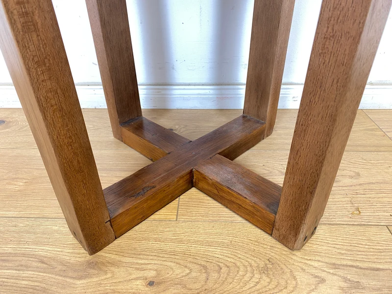 Boatwood by WMK I 100% nachhaltiger Couchtisch aus altem Bootsholz I handgefertigt aus Teakholz massiv I für In & Outdoor