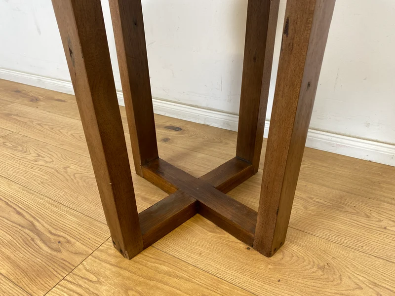Boatwood by WMK I 100% nachhaltiger Couchtisch aus altem Bootsholz I handgefertigt aus Teakholz massiv I für In & Outdoor