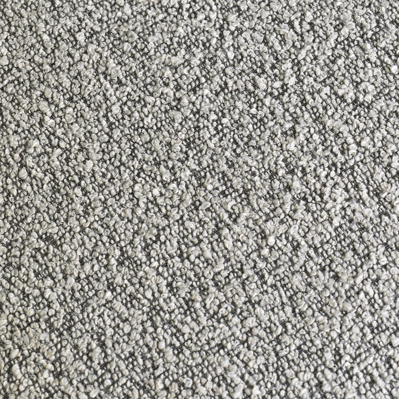 Polsterbank OSLO B 160 oder 200, Bezug in Bouclé grau, Untergestell aus Metall schwarz oder Bezug in Bouclé greige, Untergestell aus Metall seidengrau