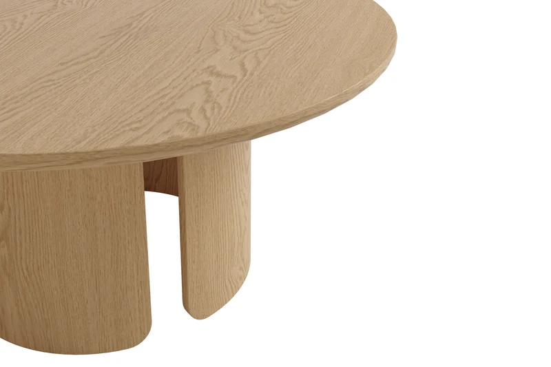 Couchtisch MOLDE 01, Echtholzfurnier Eichefarbig Bianco, Eichefarbig Tobacco oder seidengrau
