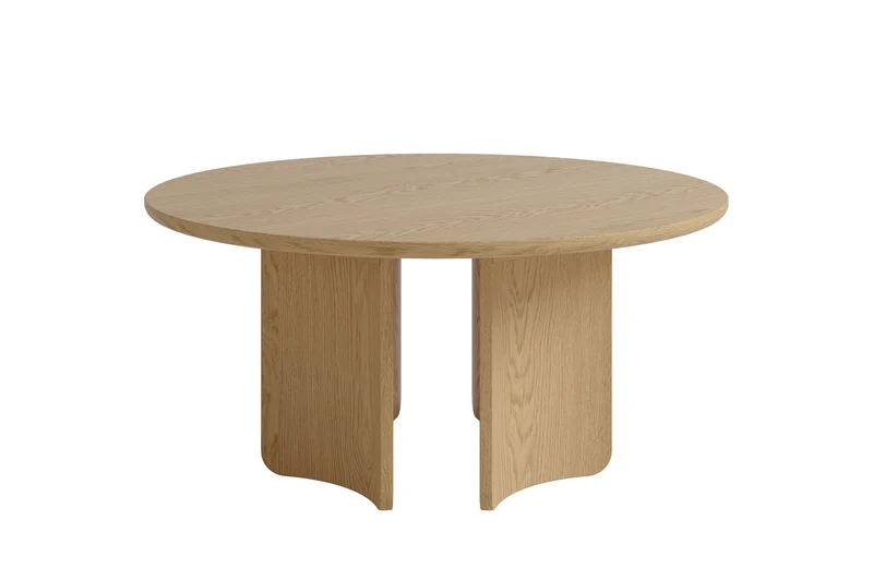 Couchtisch MOLDE 01, Echtholzfurnier Eichefarbig Bianco, Eichefarbig Tobacco oder seidengrau