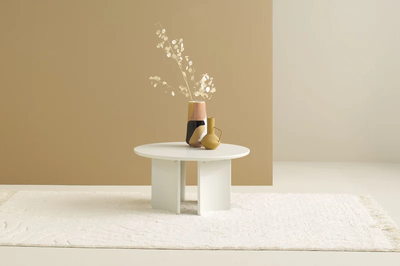 Couchtisch MOLDE 01, Echtholzfurnier Eichefarbig Bianco, Eichefarbig Tobacco oder seidengrau