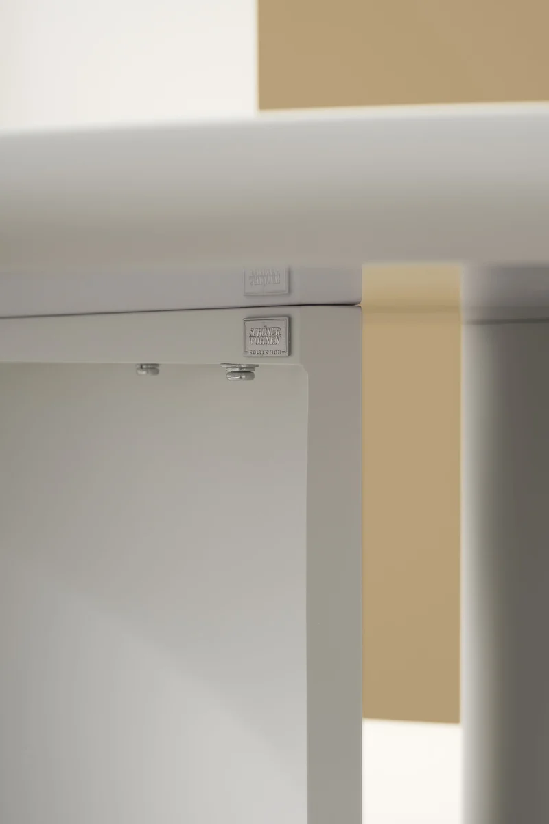Esszimmertisch HARSTAD 120, Echtholzfurnier Eichefarbig Bianco, Eichefarbig Tobacco oder seidengrau