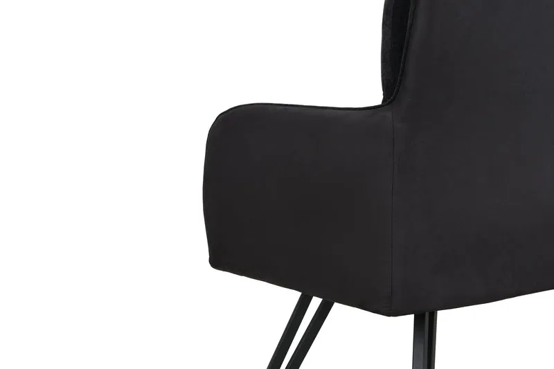 Bank TINO / Webstoff und Mikrofaser Bezug schwarz oder hellgrau / Gestell in schwarz / Aufgedoppelter Rücken / Küchenbank, Sitzbank, Esszimmerbank / B 140 x H 94 x T 67 cm oder B 160 x H 94 x T 67 cm